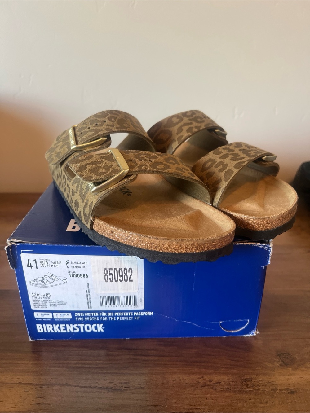 Birkenstock Arizona BS SYN Leo Kahki- Leopard